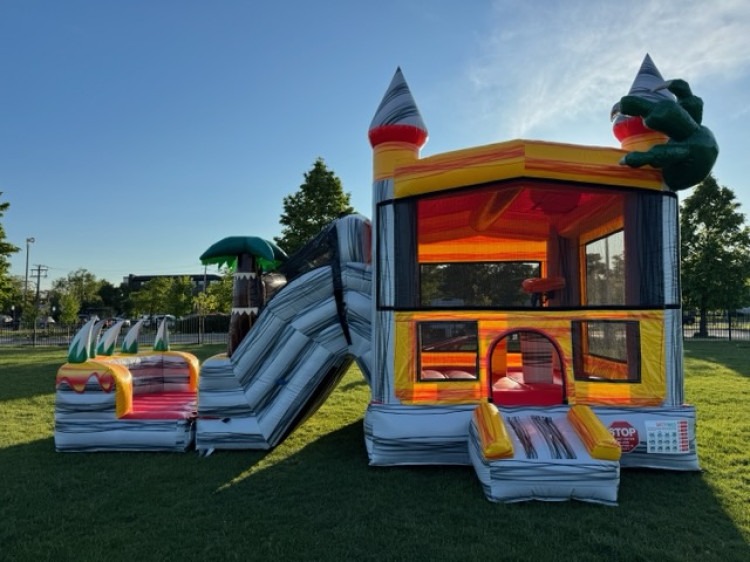 Lava Flow Combo Bounce House