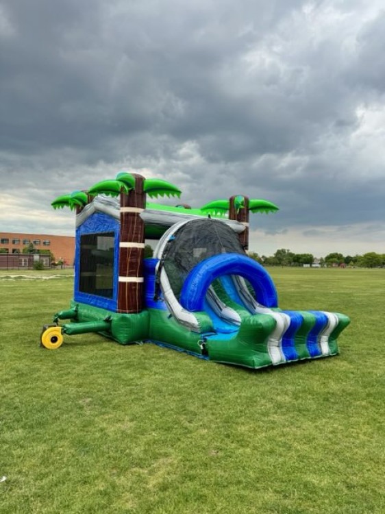Timber Titan Thrill Combo Bounce House
